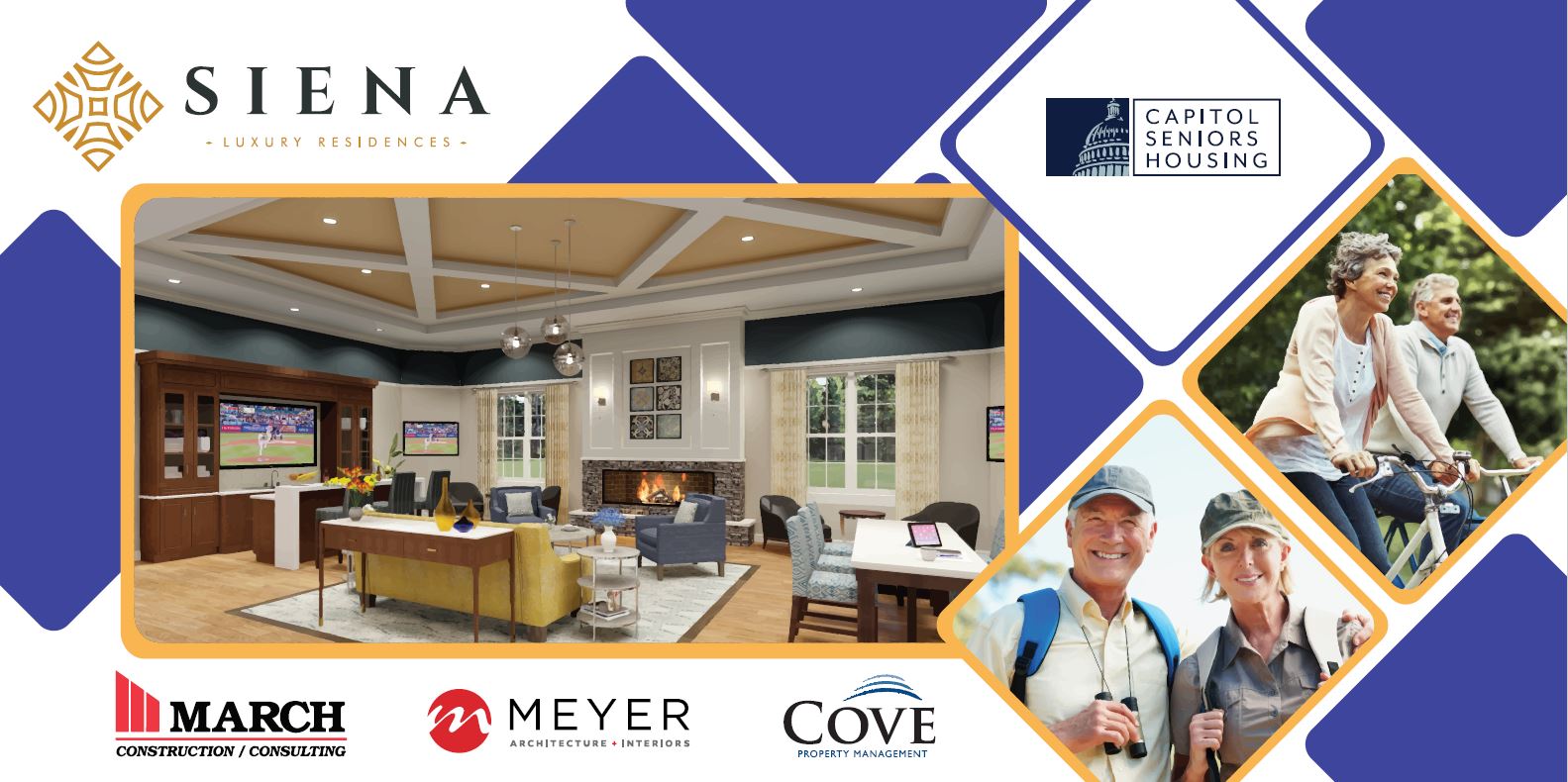  CSH Siena in cinnaminson, new Jersey groundbreaking ceremony March Construction, Meyer Architecture, Capitol Seniors Housing, & Cove 