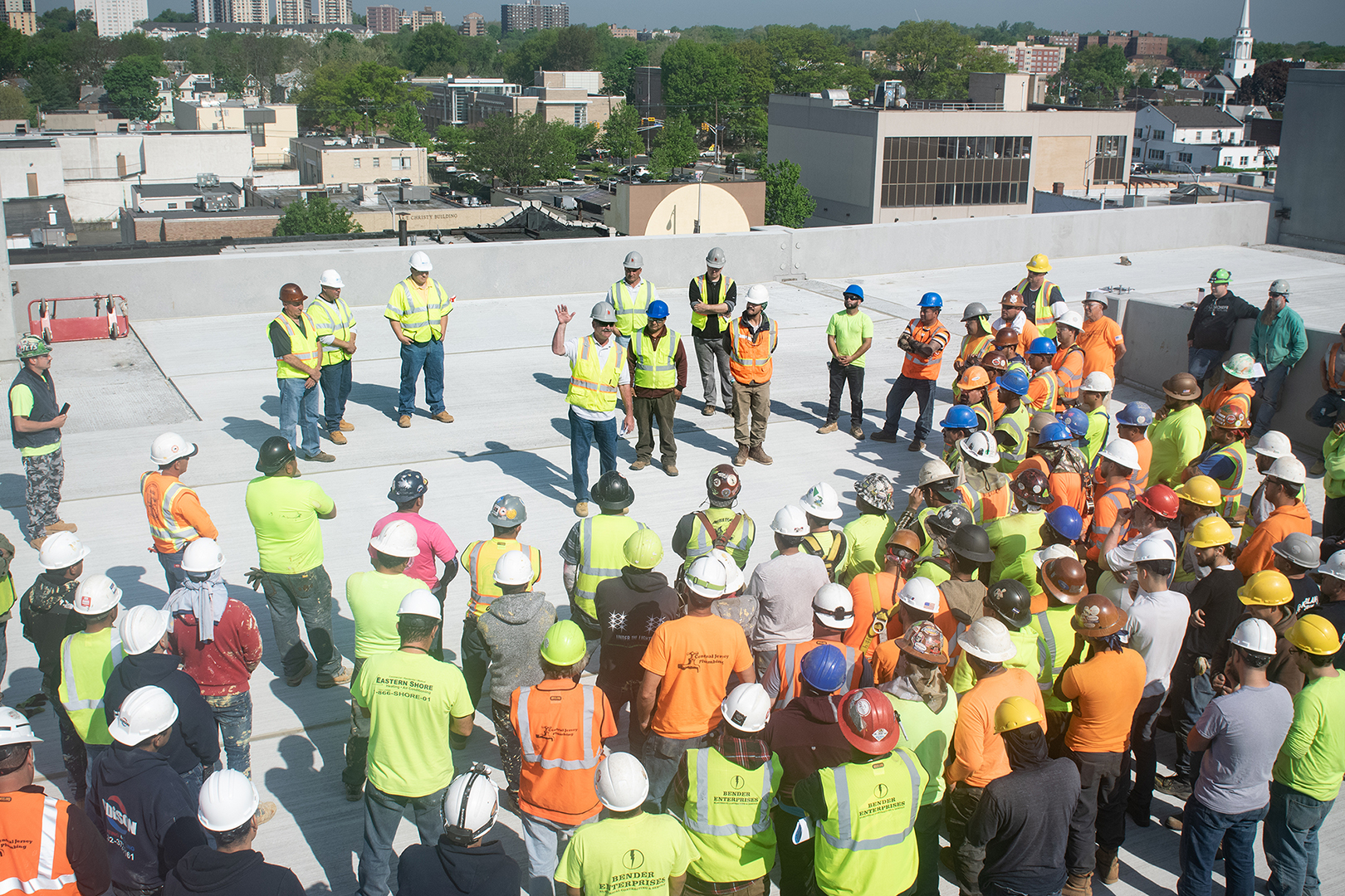  Safety Director Frank Brady at National Stand Down to Prevent Falls - March Construction 