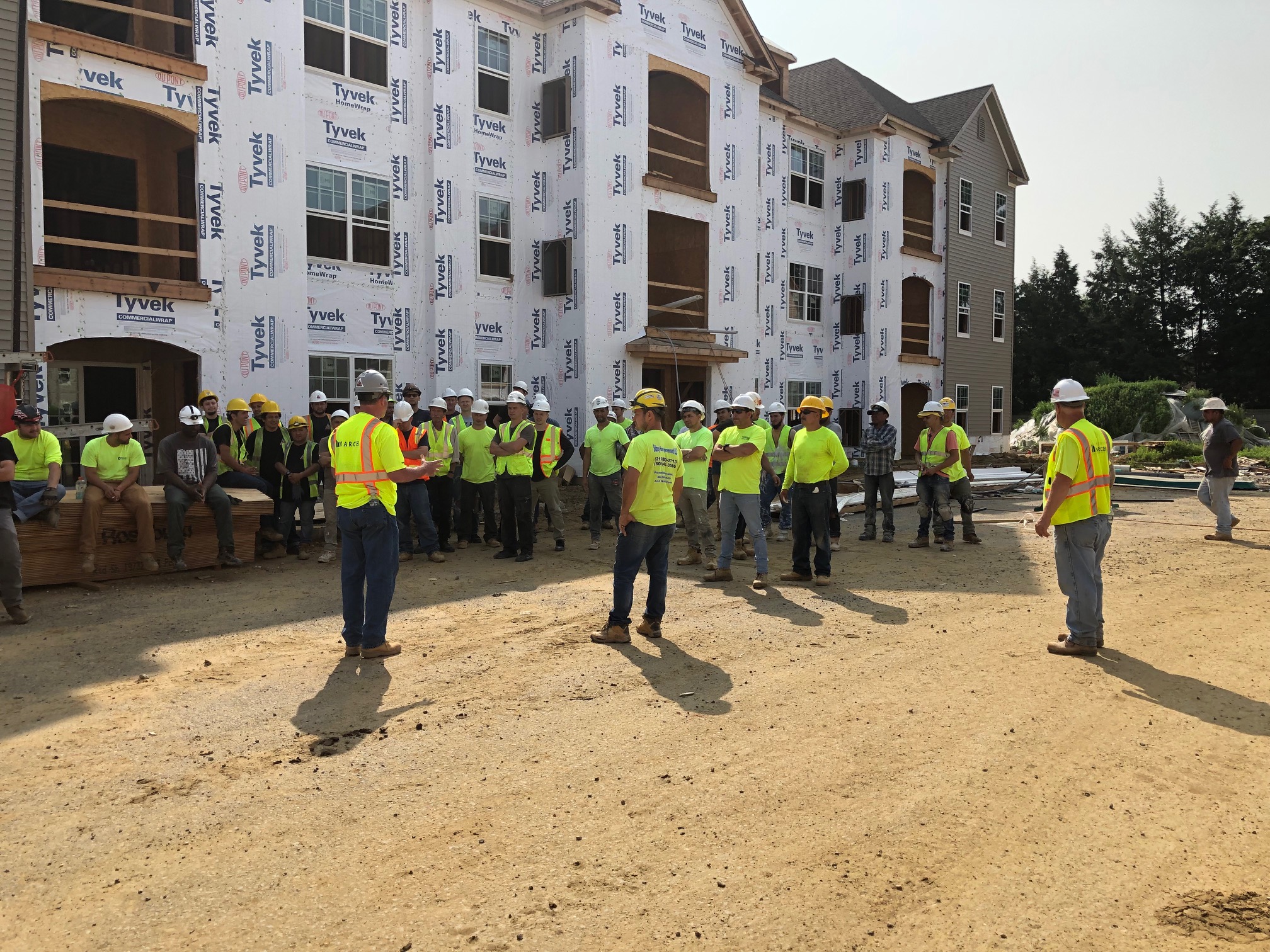 Safety Awareness Stand Down March Construction at Siena 55+ Luxury Residences Project 