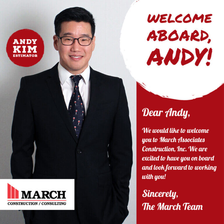 Andy Kim Joins March Associates Construction