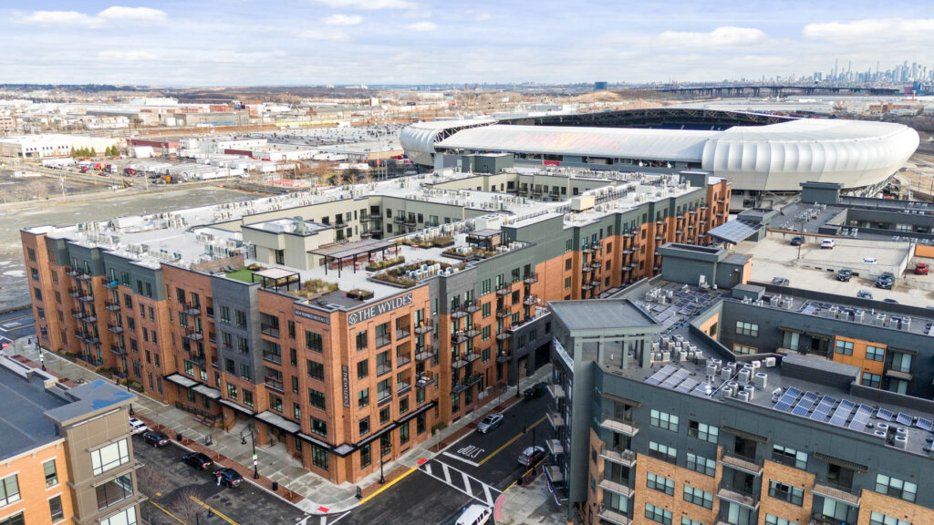 The Wyldes Multifamily Apartment Complex Construction in Harrison New Jersey