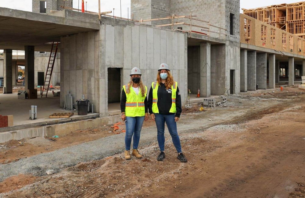 Leila Stephan and Briana Samman at Safety Stand-Down